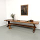 Monastery table in solid oak, 350 cm, circa 1900.