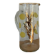 1950s-6o Gilding And Enameled Lemon Monaco Glassware decanter