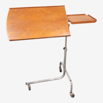 Mid-century Danish teak adjustable top table