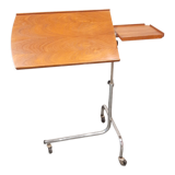 Table a plateau réglable en teck danois du milieu du siècle