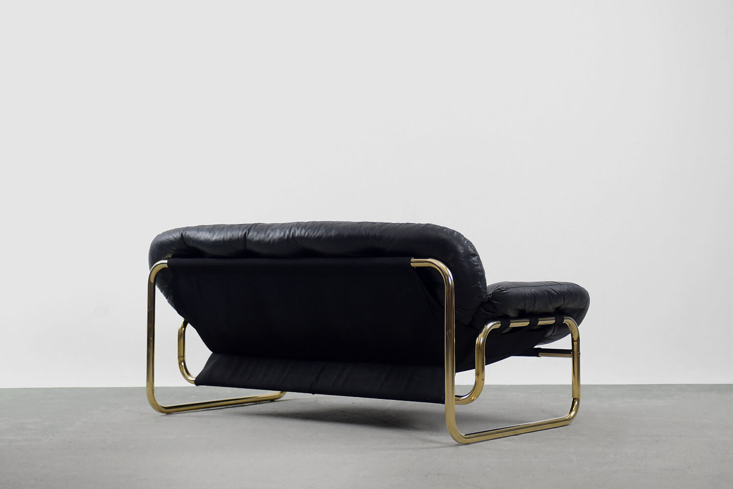 Canapé scandinave en cuir par John-Bertil Häggström pour Swed-Form, 1970