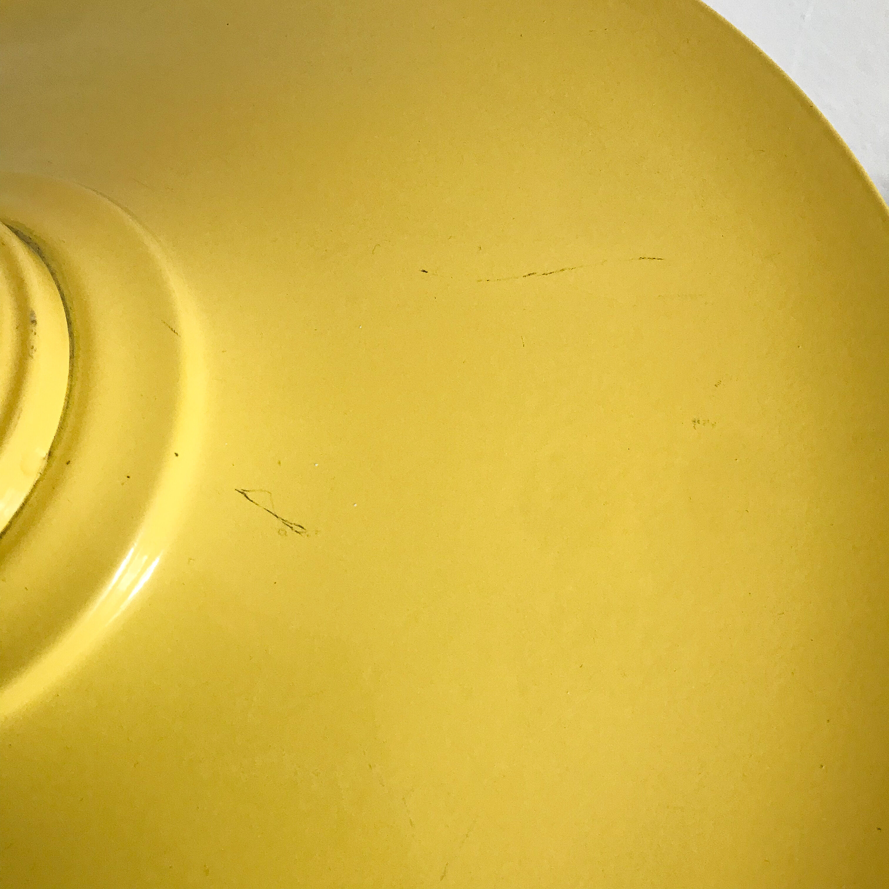 Vintage pendant lamp yellow metal
