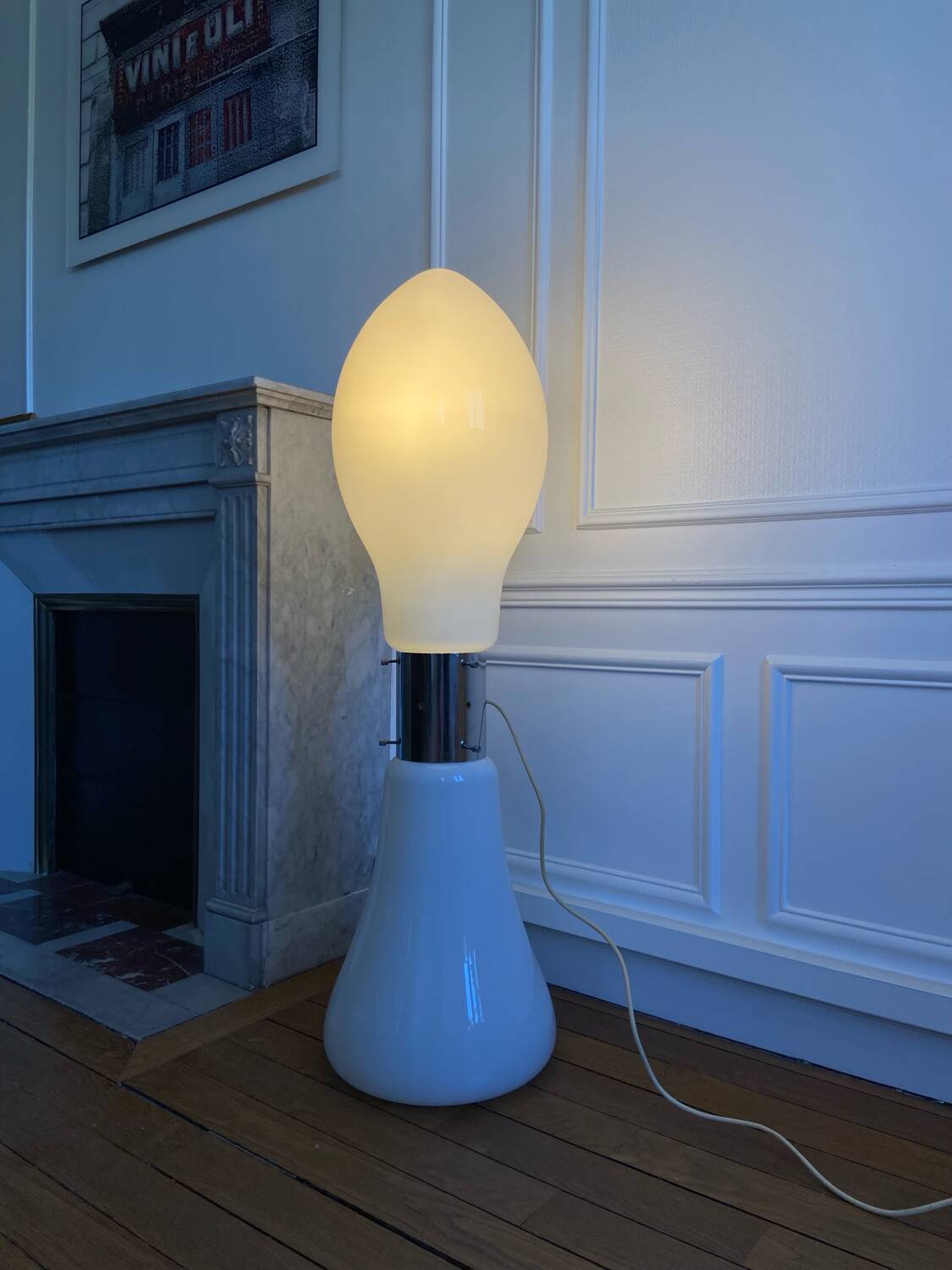 "Birillo" floor lamp by Carlo Nason for Mazzega - 1960.