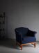 Navy boucle lounge chair | Sweden | 1940s