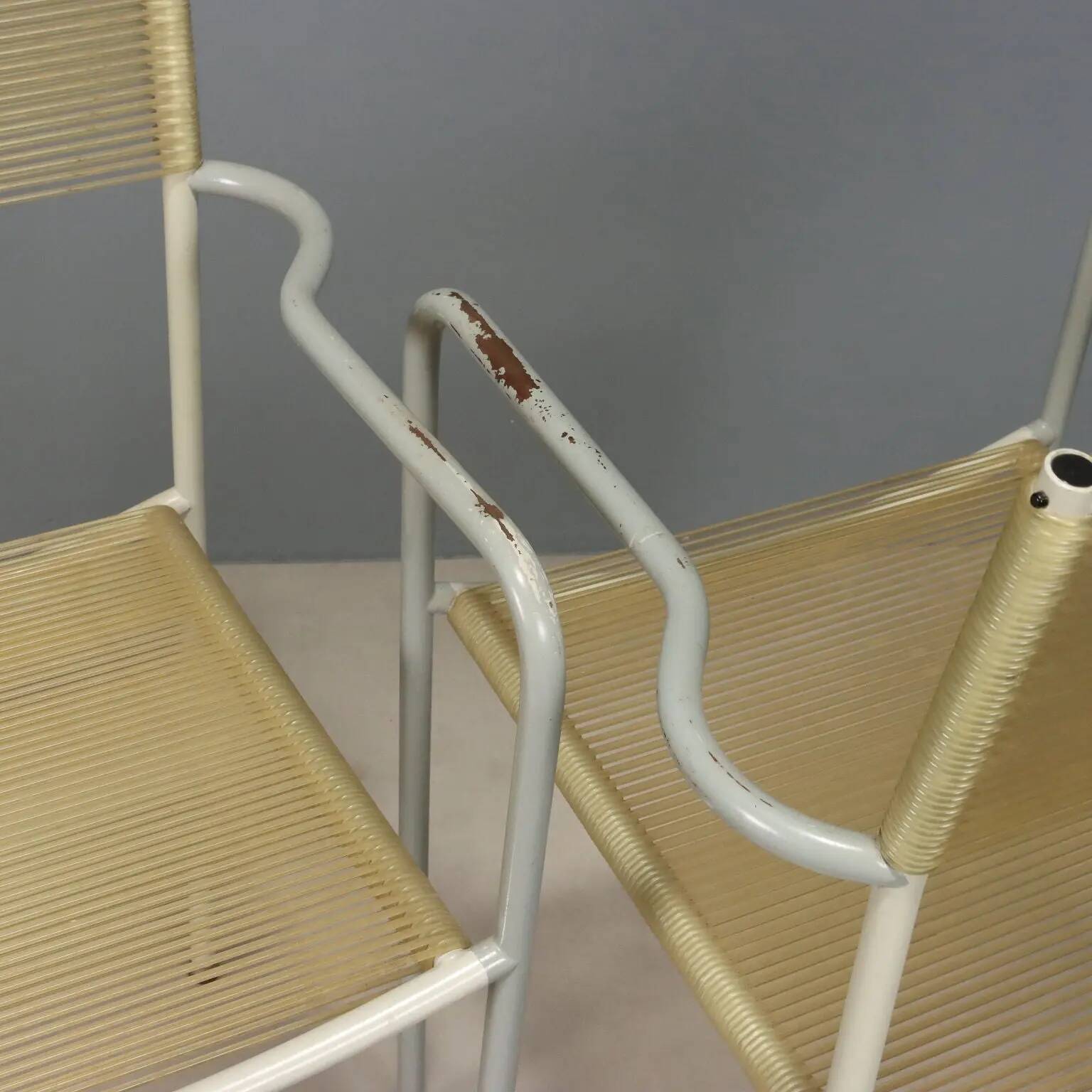 Alias Spaghetti chairs vintage design G. Belotti Italy 1980s-1990s