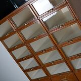 Vintage oak haberdashery shop furniture, Netherlands, 1930s