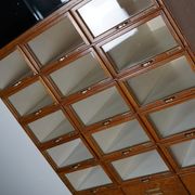 Vintage oak haberdashery shop furniture, Netherlands, 1930s
