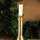 Brass torch candle holder