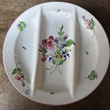 7 Asparagus Plates Late 19th Century Opaque Earthenware Luneville France