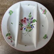 7 Asparagus Plates Late 19th Century Opaque Earthenware Luneville France