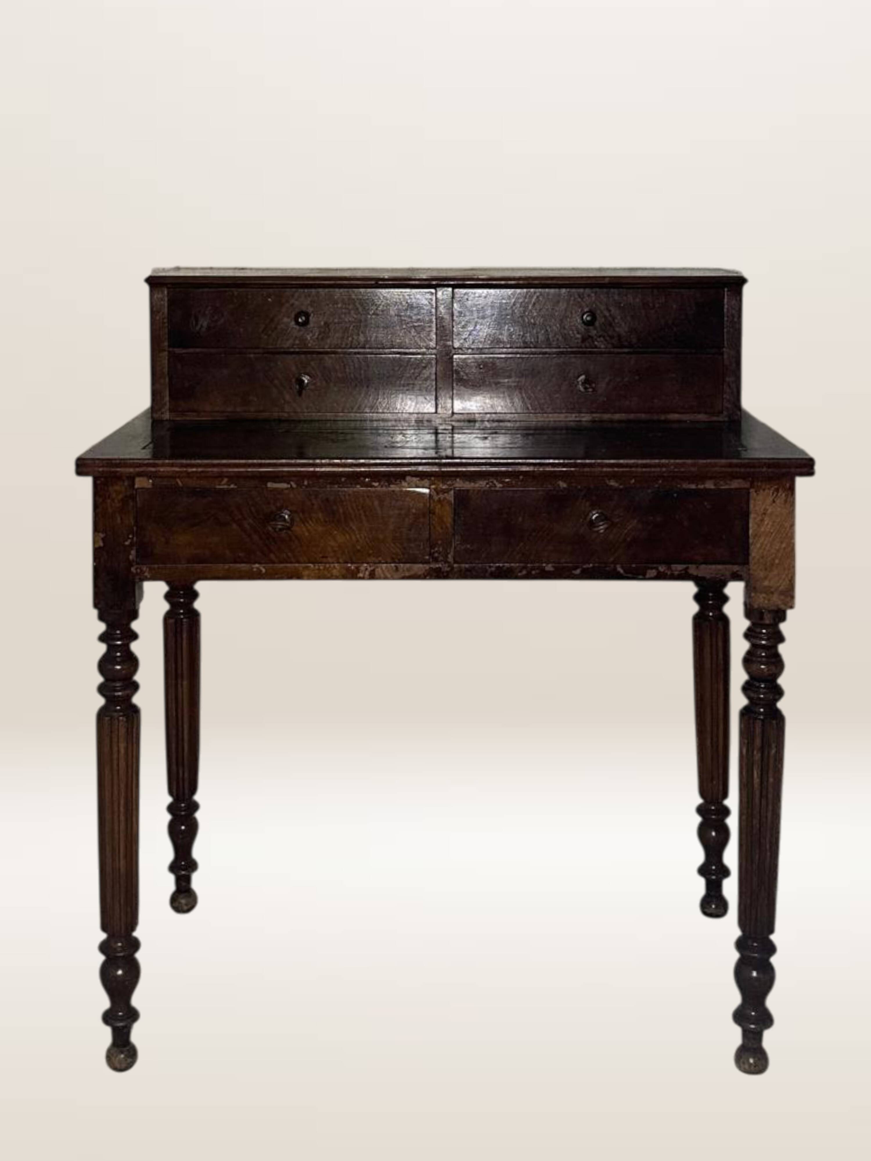 Lady's writing desk, bonheur-du-jour, late 18th century.
