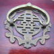 large Wooden Chinese jewelry box decorated with jade plates n°2