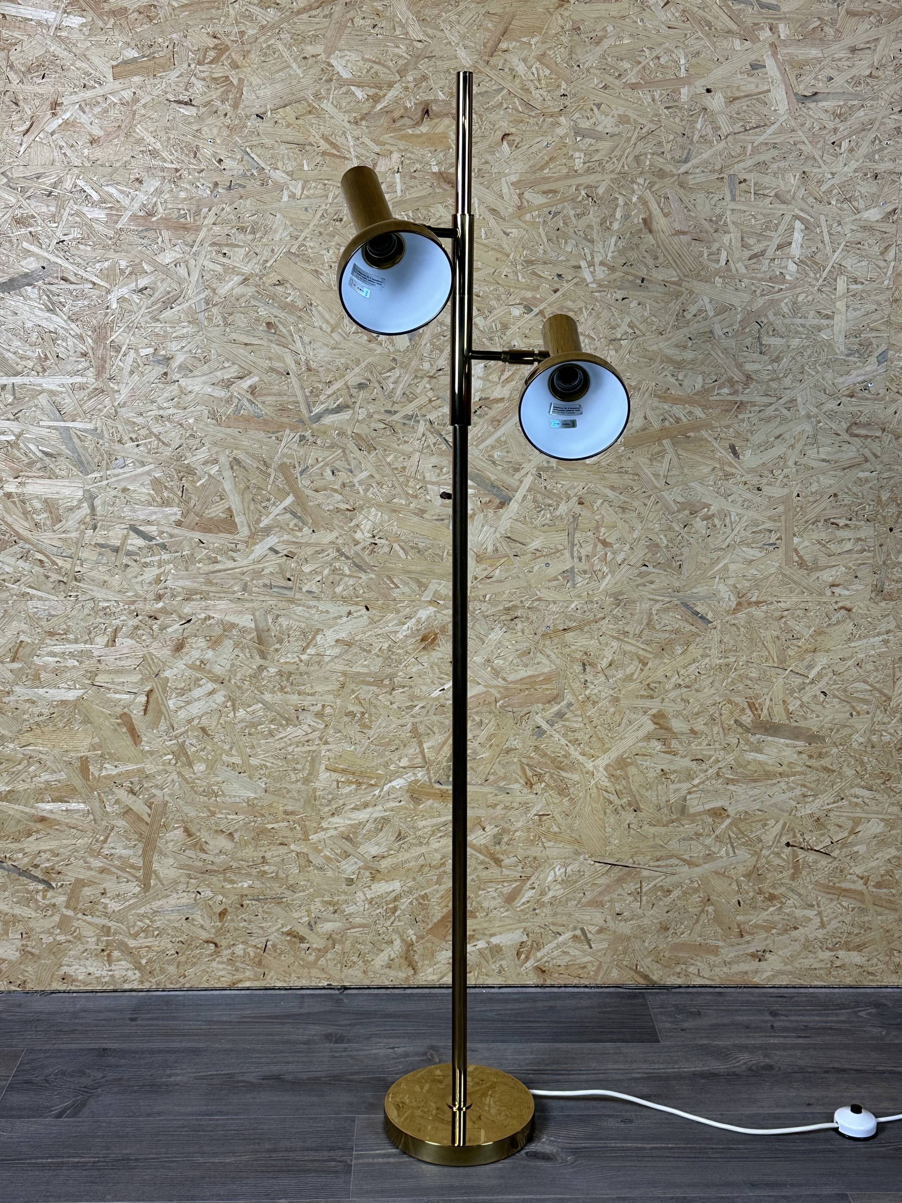 60s 70s 2-bulb adjustable floor lamp by Cosack Leuchten Germany