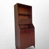 Italian wood and veneered mahogany bookcase, 1960s.