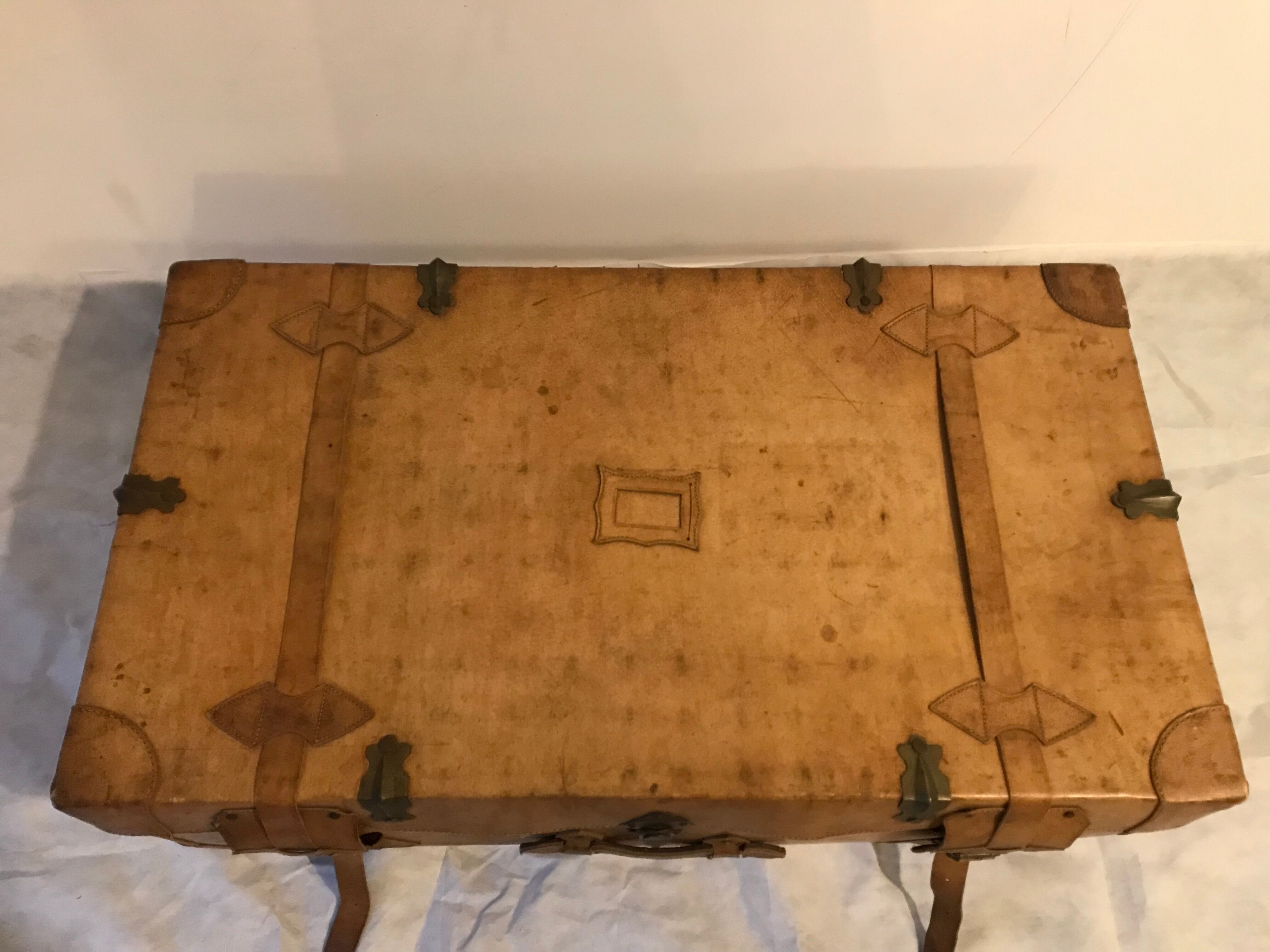 Old trunk leather
