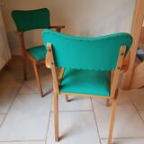 2 chairs year 60 french design