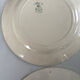 Compositions 6 green ironstone plates - Sarreguemines earthenware
