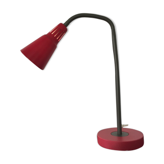 Lampe de chevet et a poser en métal framboise et grise