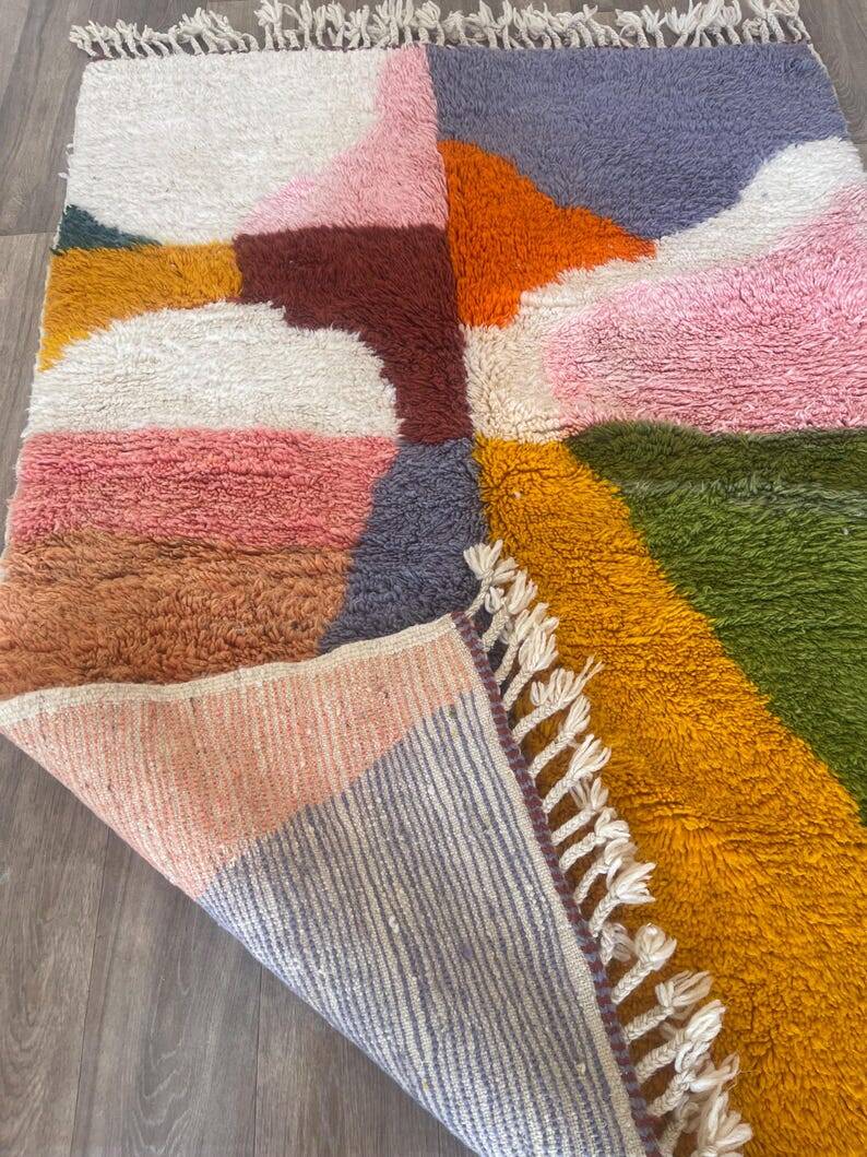 Tapis multicolore en laine naturel 300/200cm