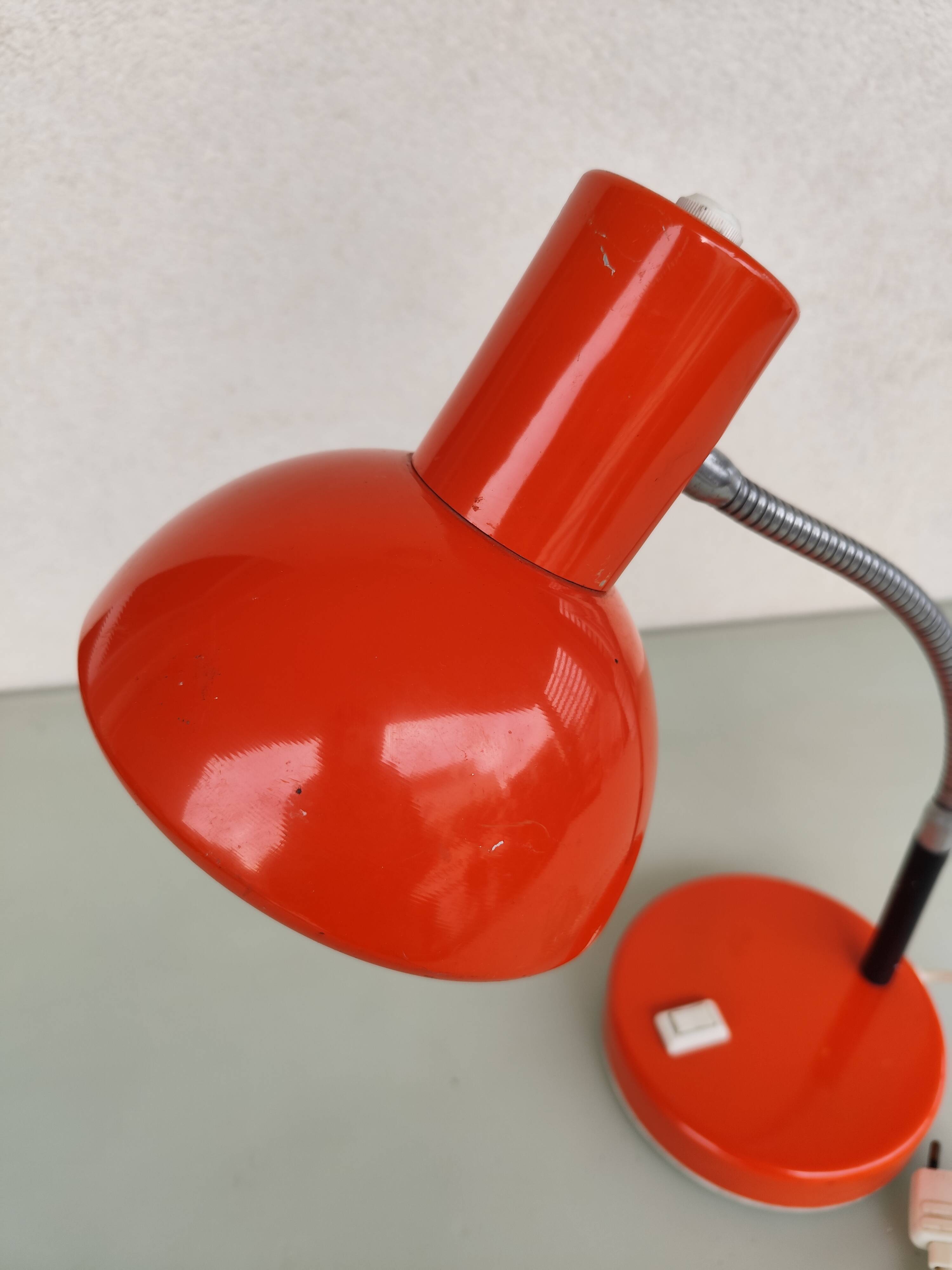 Orange vintage lamp