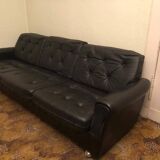 Vintage leather sofa 1970