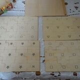 Box of 4 wooden puzzles boucle d'or