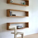 Étagères Murales en Pin par Ate Van Apeldoorn pour Houtwerk Hattem, 1970s, Set de 3