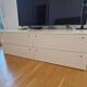 Meuble TV Ligne Roset, blanc laqué