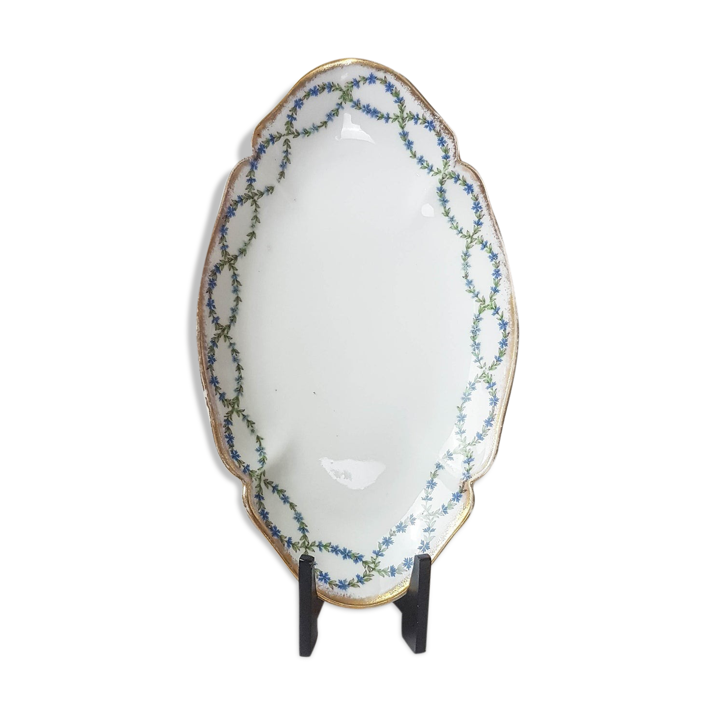 LOT DE 3 raviers à avocat, entrée, salade, en céramique liseret vert. EUR 9,90 - FR
