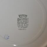 Set of 11 plates dessert and 1 dish of the pottery of onnaing