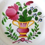Pair of earthenware plates Les Islettes XIXth century
