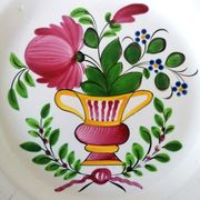 Paire d'assiettes faïence Les Islettes XIXème siècle