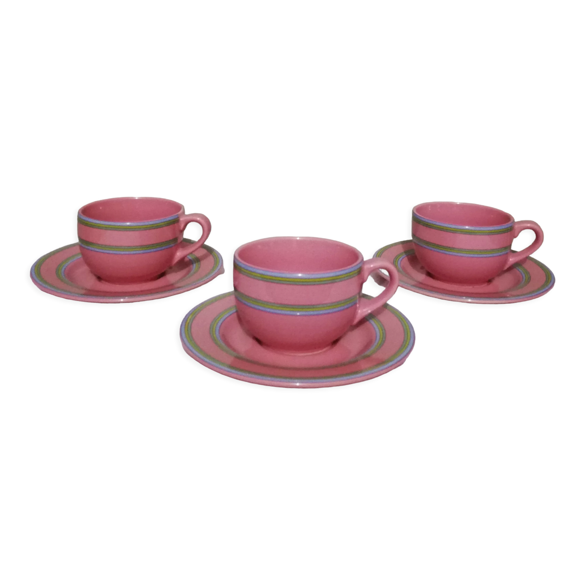 Trois tasses à café ou à thé en céramique allemande