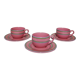 Three coffee or tea cups made of German ceramic