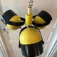 Vintage space age lamp metal 3 eyeball globes