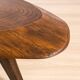Brutalist Solid Oak Slab Coffee Table, Central Europe, 1960s–1970s