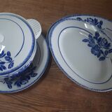 Badonviller Blue Flowers Dish Series