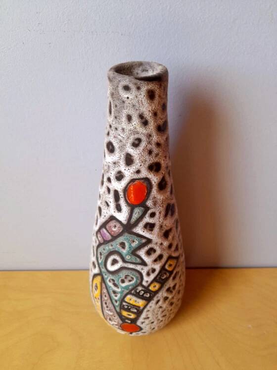 Fat Lava Vase Marius Bessone, Vallauris 1960