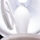Lustre vintage blanc « umbrella » en verre de Murano, années 1980