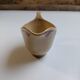 Badonviller art deco beige sauceboat with flowers