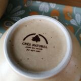 Trio de bols en grès naturel