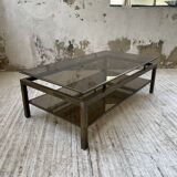 Table basse laiton attribuée à Guy Lefevre pour maison Jansen