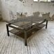 Brass coffee table attributed to Guy Lefevre for Maison Jansen