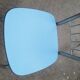 Lot of 6 blue formica chairs from the 1960s
