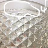 Transparent diamond tip walking glasses