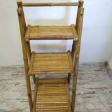Folding bamboo shelf