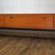 Scandinavian sideboard teak and metal row