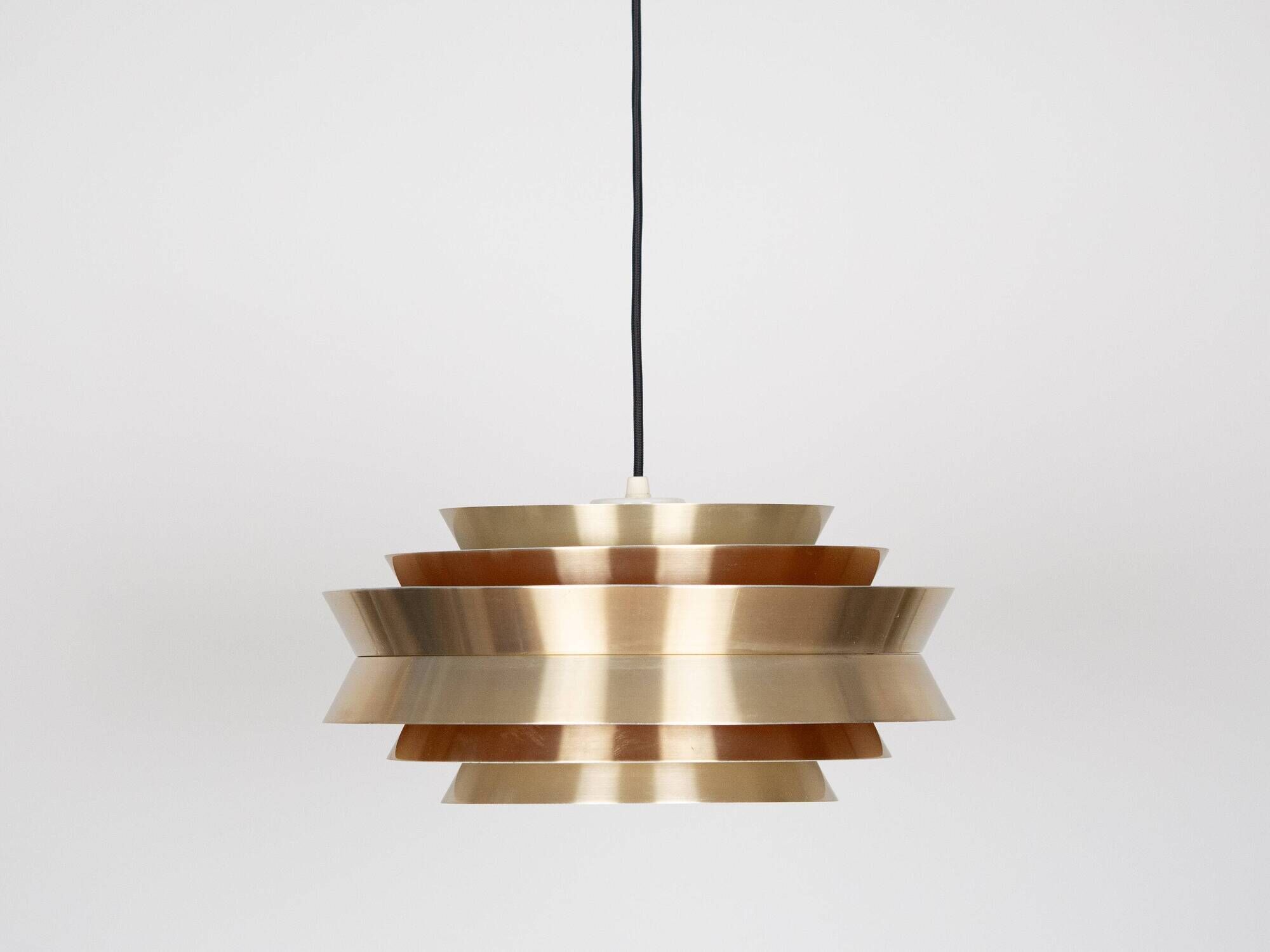 Swedish vintage pendant lamp Trava by Carl Thore, Granhaga, 1960s