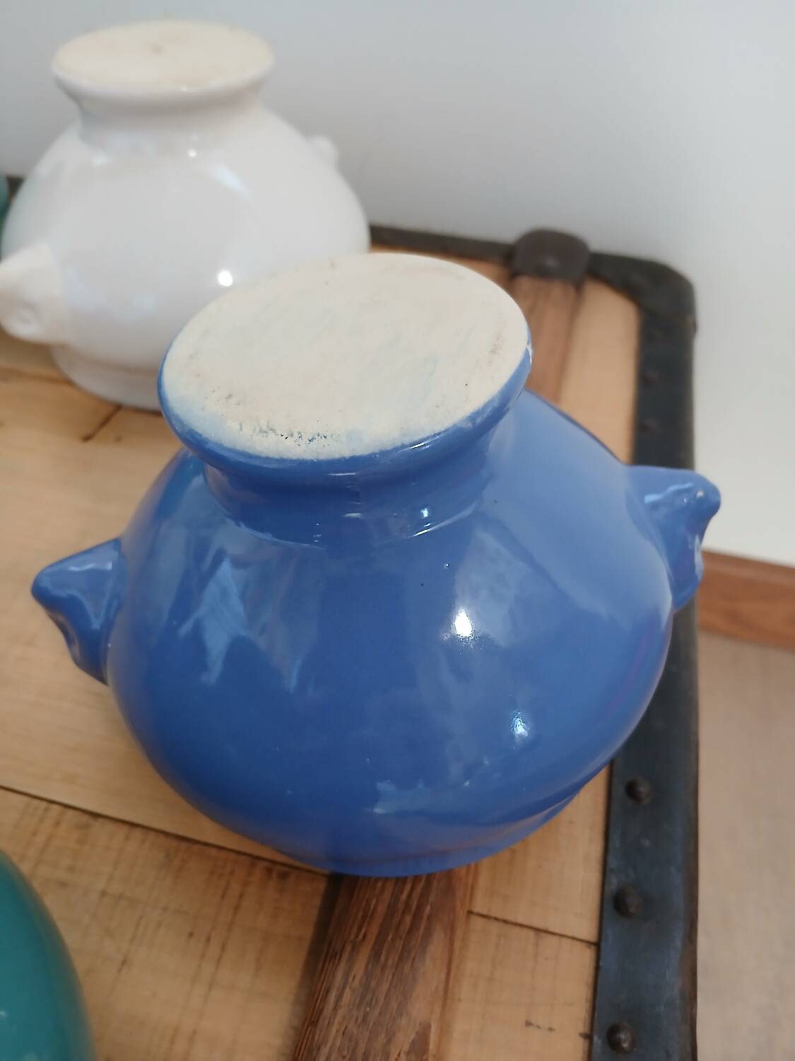 6 antique soup bowls