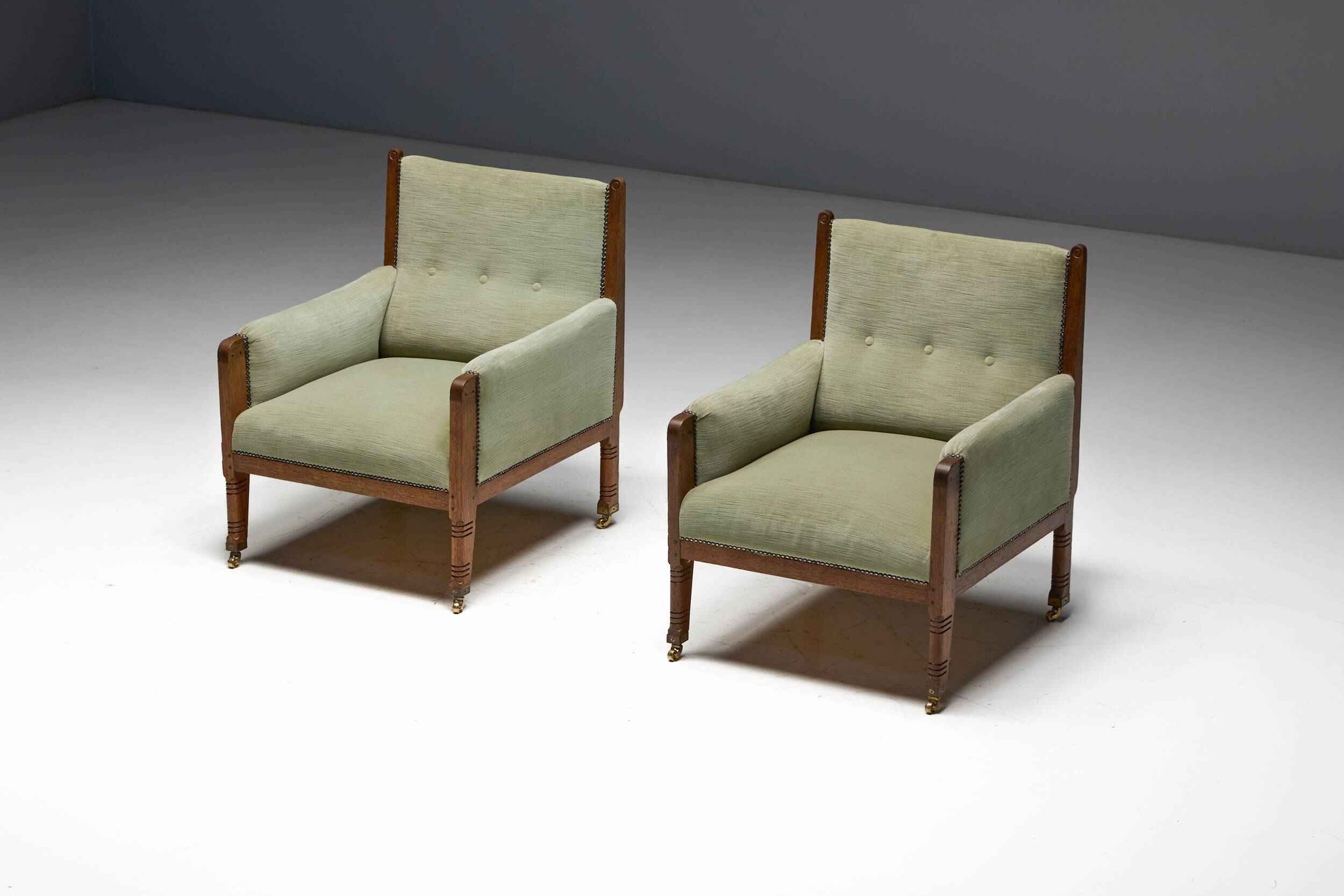 Lounge Chairs by Jac. van den Bosch, Netherlands, 1920s